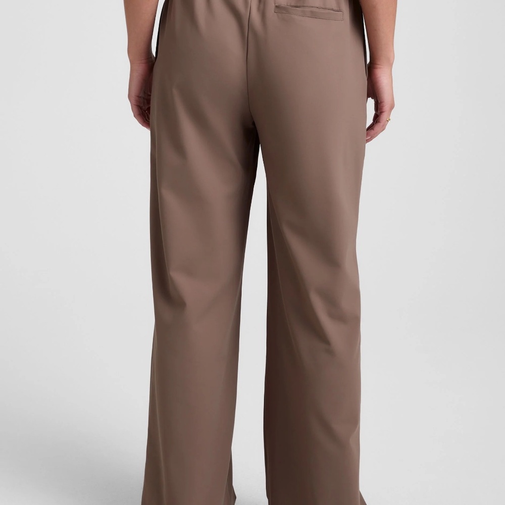 Beyond Yoga Khaki Status Wide Leg Trouser 31" Medium - Picture 4 of 14